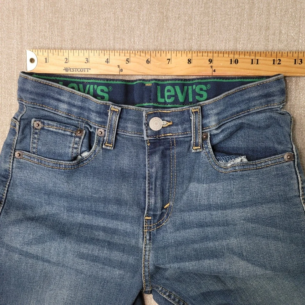 Levis 511 Slim Fit Jeans Boys Size 14 Regular Medium Wash Blue Denim 27x29